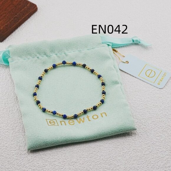 Enewton Lapis Lazuli Natural Stone & Gold Bead Bracelet - Picture 5 of 5